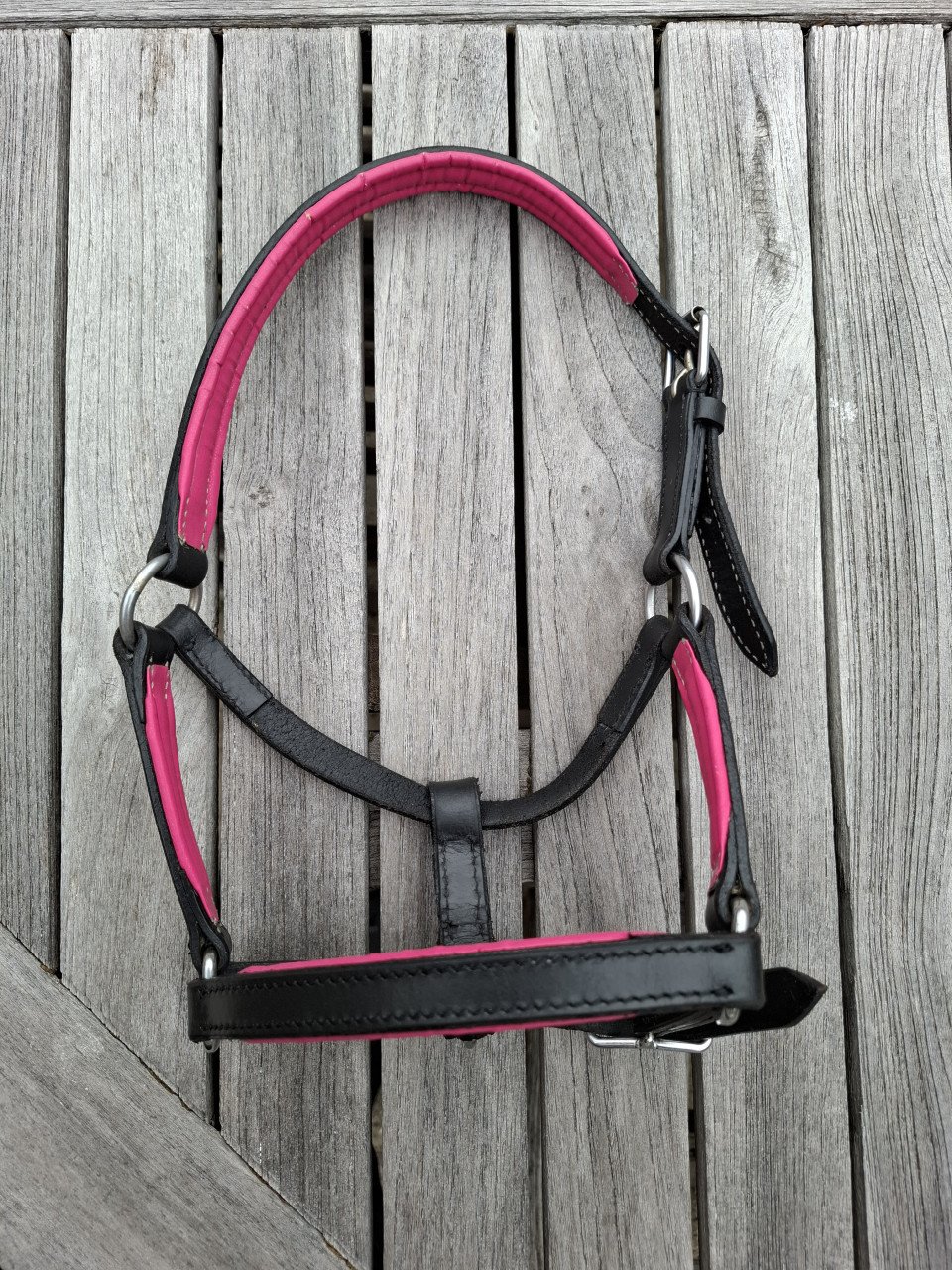 NIEUW: Leren halster voor minipaardje
