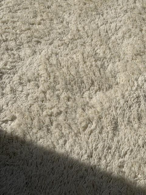 Wollen kleed 160cm x 230 cm Wit!