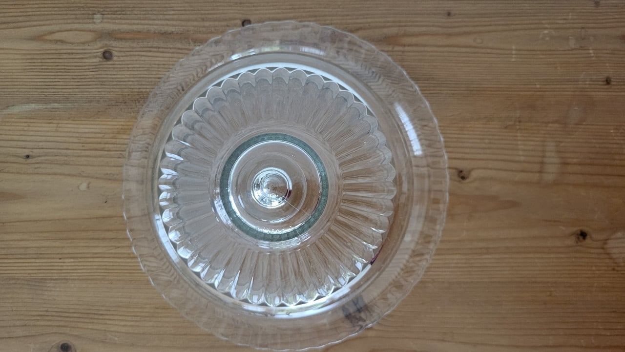 Vintage Arcoroc France stolp met onderbord