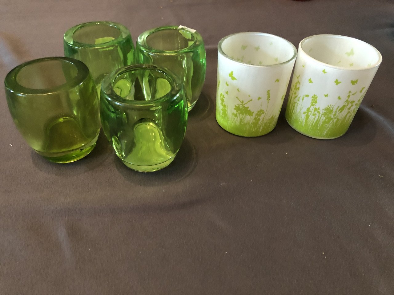 3 oranje waxinelichtjes