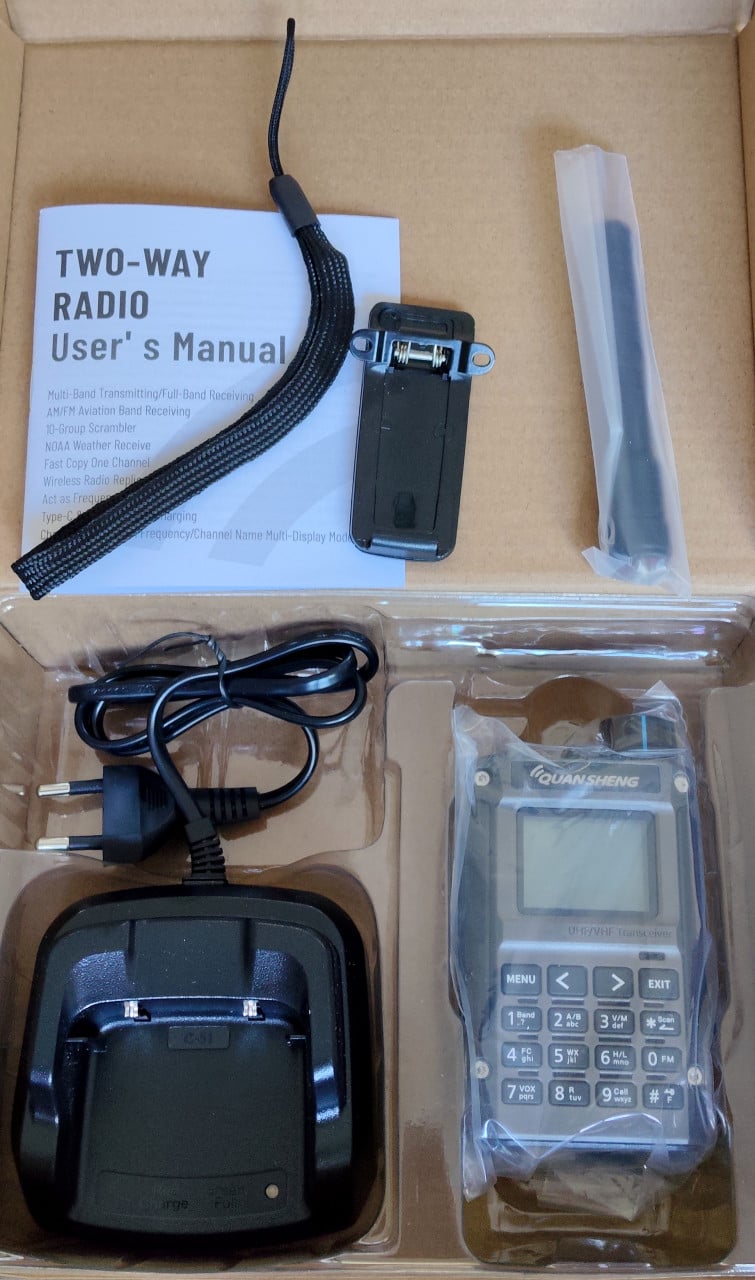 Quansheng UV-K1(8) Walkie-Talkie Multiband.