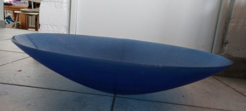 Decoratie blauwe glazen schaal