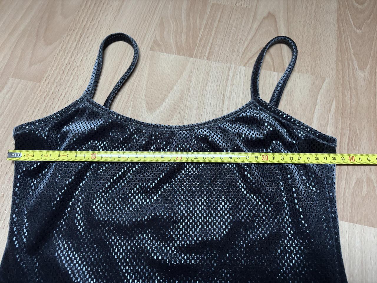 Party dress shining zwart maat 36/38