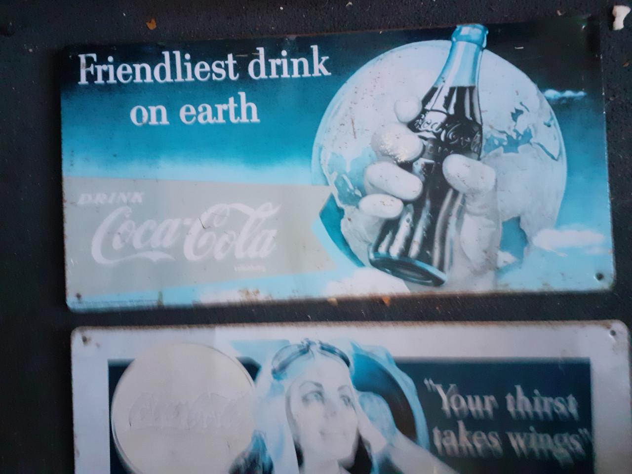 Radio COCA COLA super groot Cola blik 80cm & Diverse Stereo