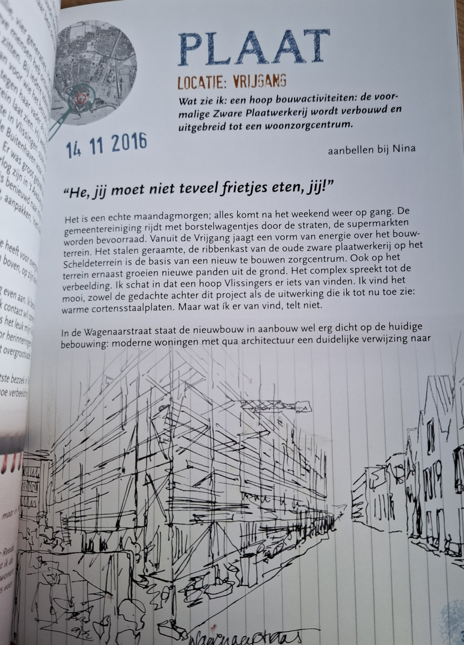 Vlisdingen, 30 illustraties, ontmoetingen, verhalen, door Agnes den Hartogh