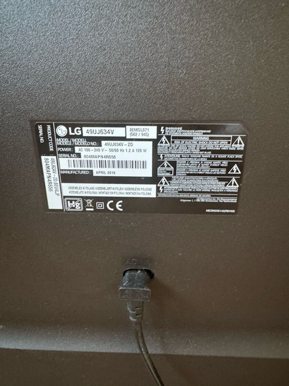 LG tv
