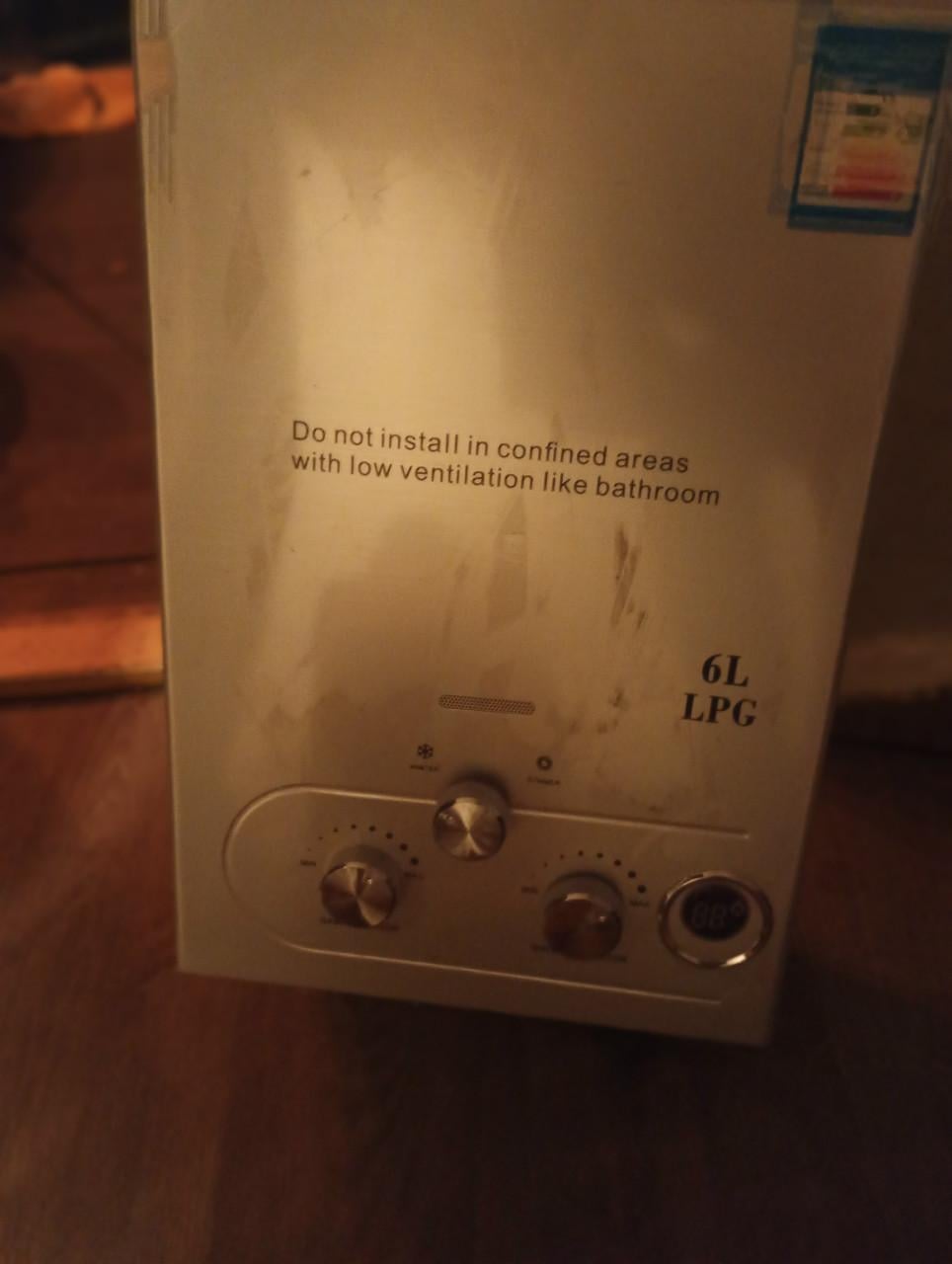 Te koop caravan lpg geiser