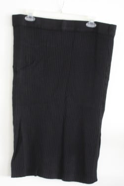 Zwarte ribbel rok  maat xl