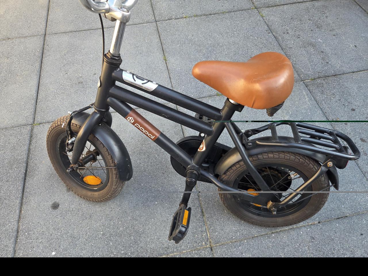 Popal Cooper kinderfiets 12 inch met mandje