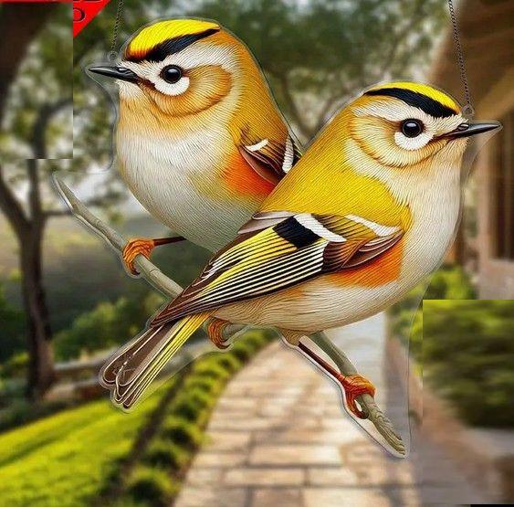 Raamhanger goudhaan ( extra kleurrijk )