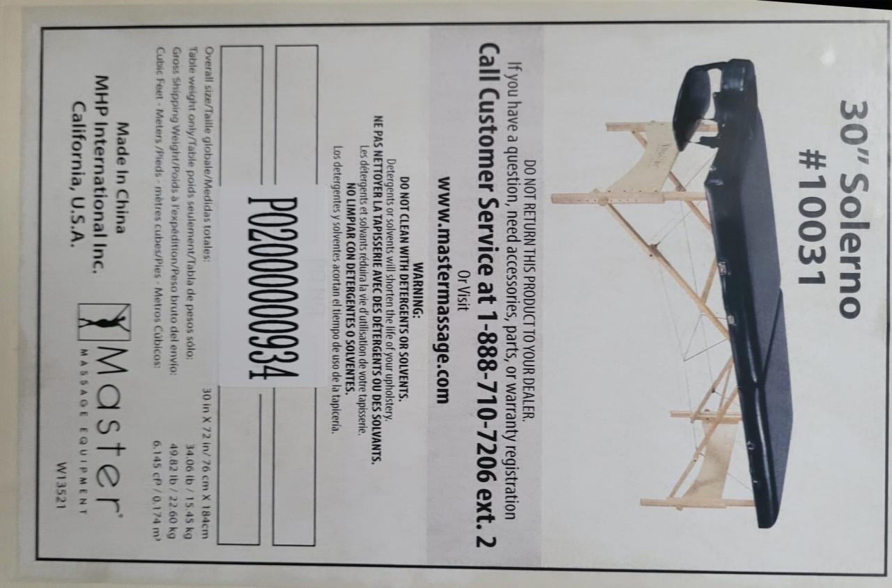 Prachtig Massage tafel - Master Solerno