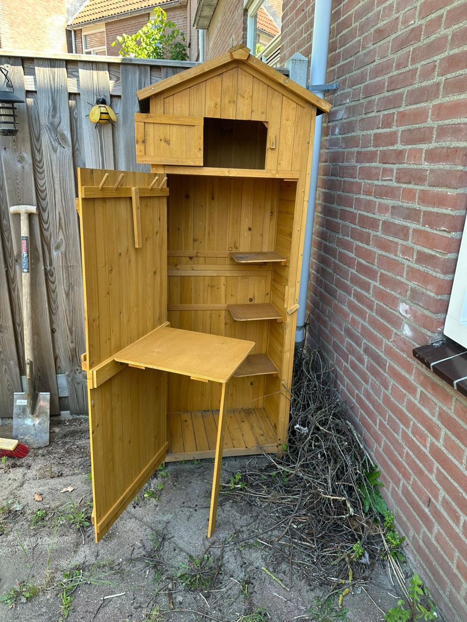 Houten tuinkast / tuinhuis – €90 | Ophalen in Middelburg
