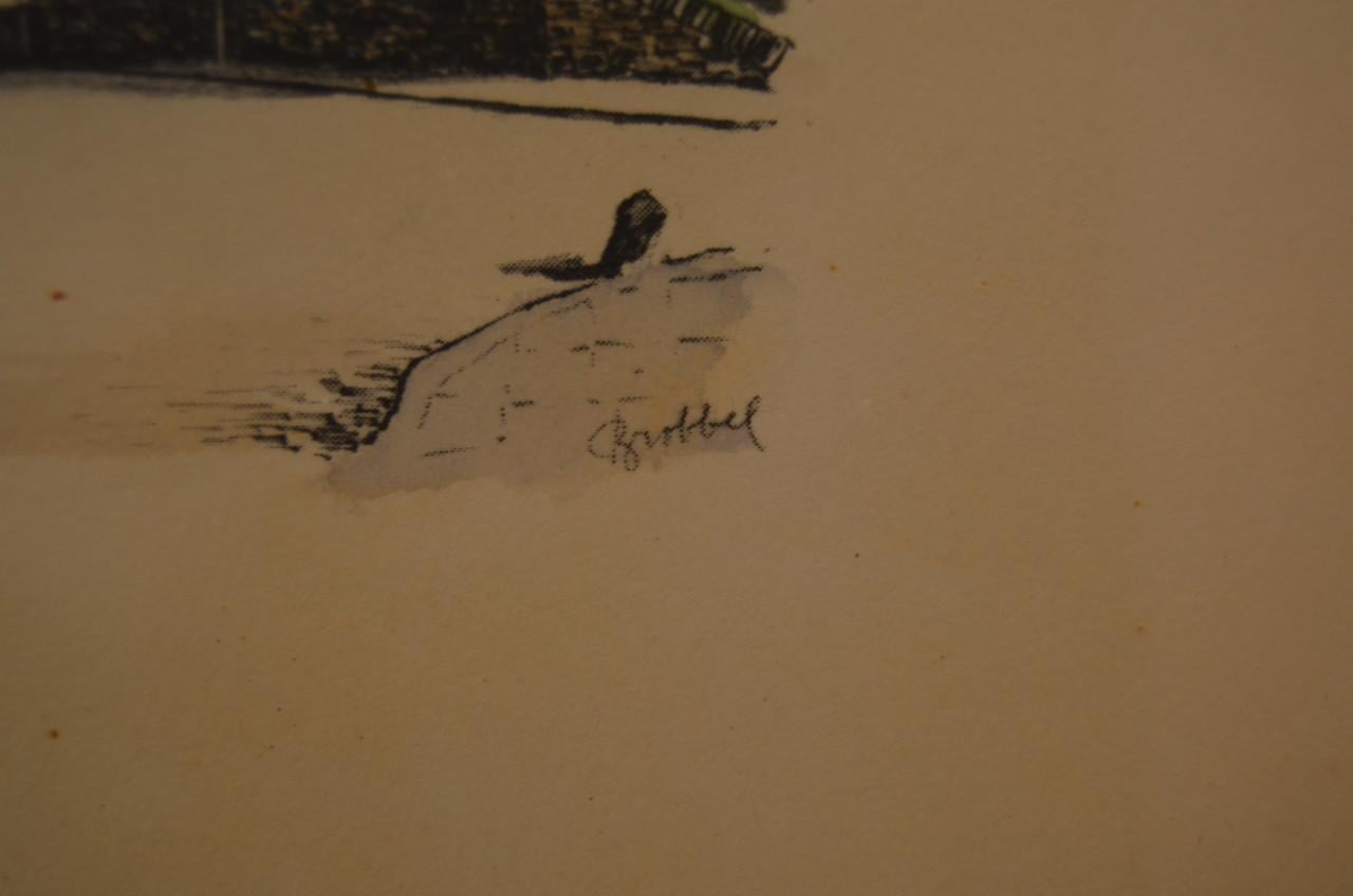 Grafiek Nobelpoort Zierikzee - Bob Brobbel (1907 - 1971)