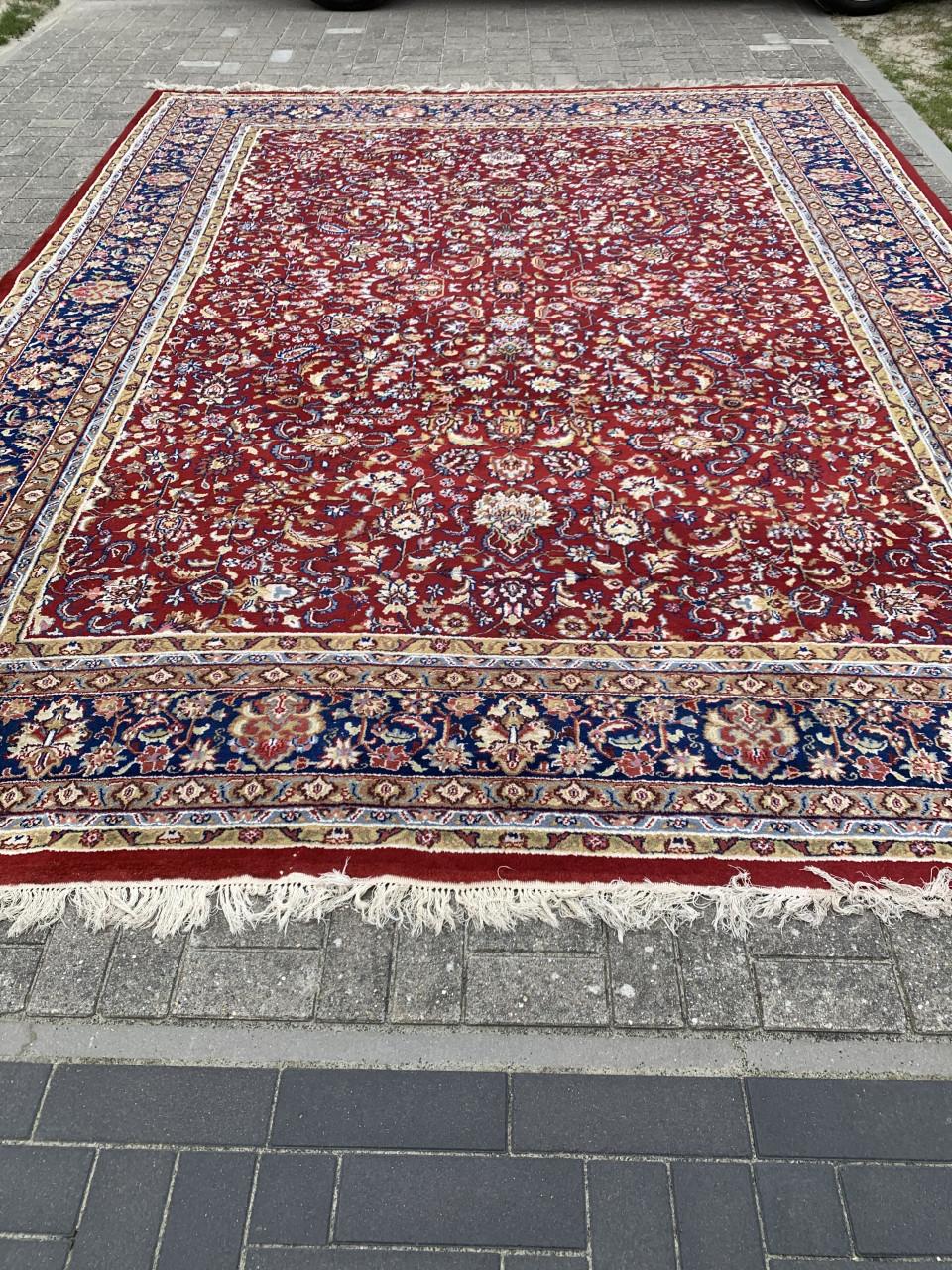 ❣️Mega Groot Handgeknoopt Vintage Vloerkleed❣️400x310 cm❣️