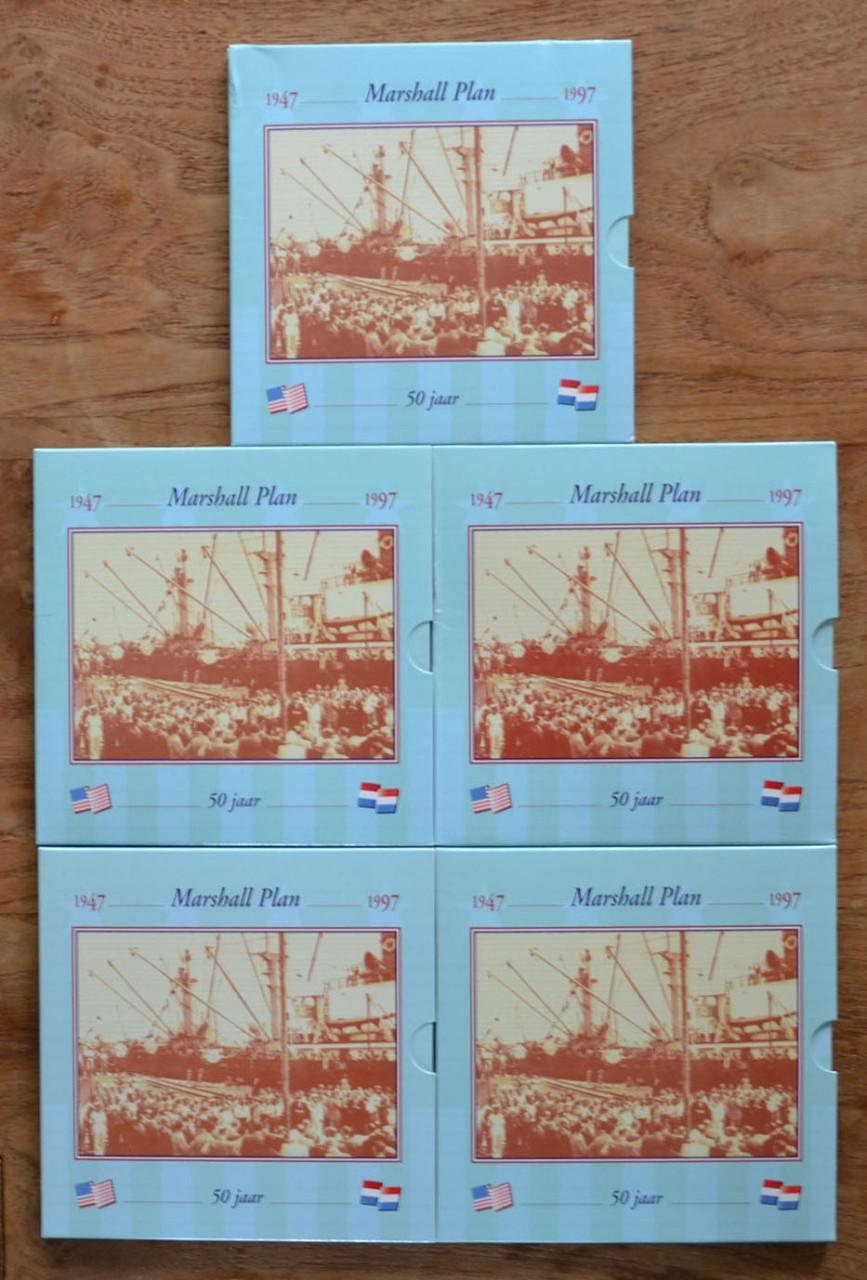 Beatrix 5 stuks Zilveren 10 Gulden 1997 Fdc
