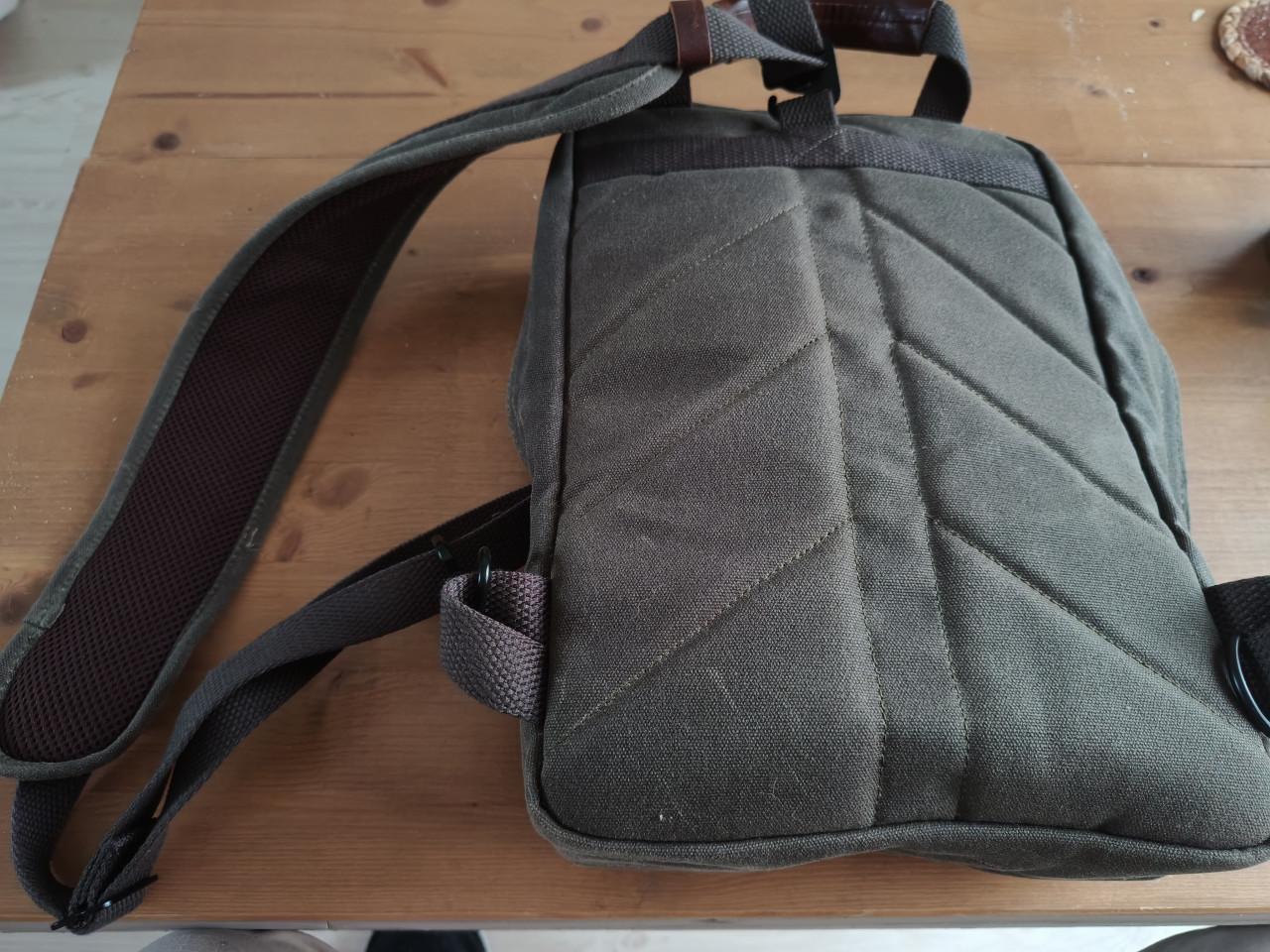 Nutsac waxed jute luxe schoudertas, als nieuw