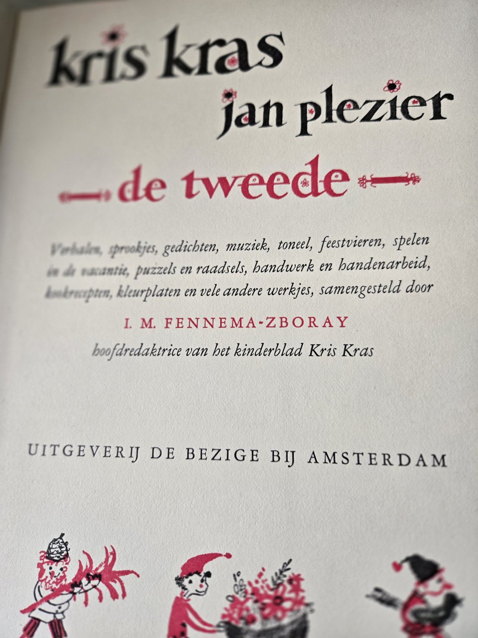 Boek: kris-Kras Jan Plezier - de tweede 1958 hardcover 229 blz. 27x20 cm
