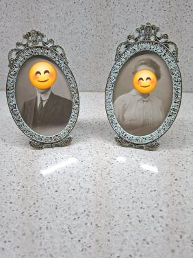 2 antieke fotolijstjes