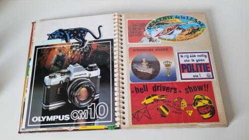 Stickerverzameling uit de jaren 70 en 80