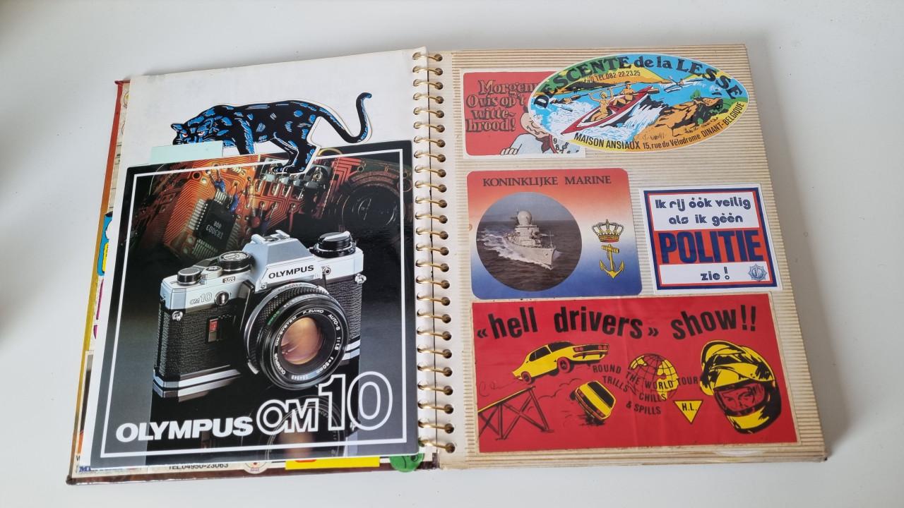 Stickerverzameling uit de jaren 70 en 80