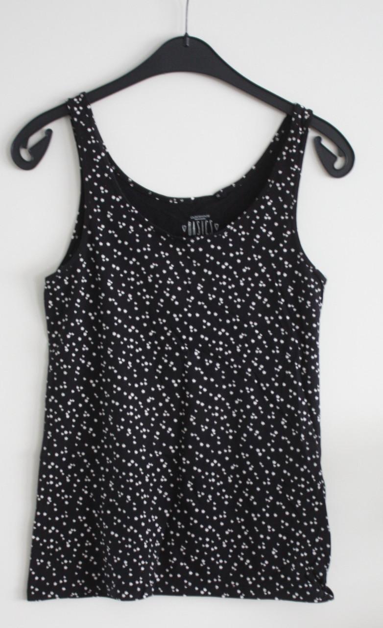 Zwart witte top maat L