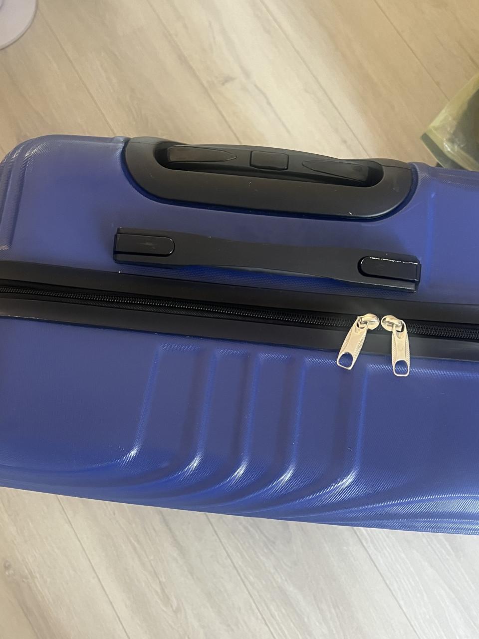 Prachtige blauwe ruimbagage koffer (Vanissa) reiskoffer