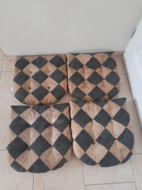 4 dikke Kussentjes (z.g.a.n.) vintage look!