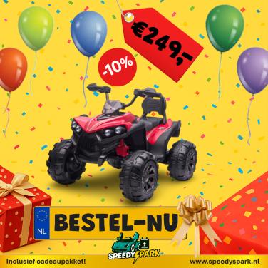 Elektrische KinderQuad 12V – SPEEDYSPARK Quad | Rood