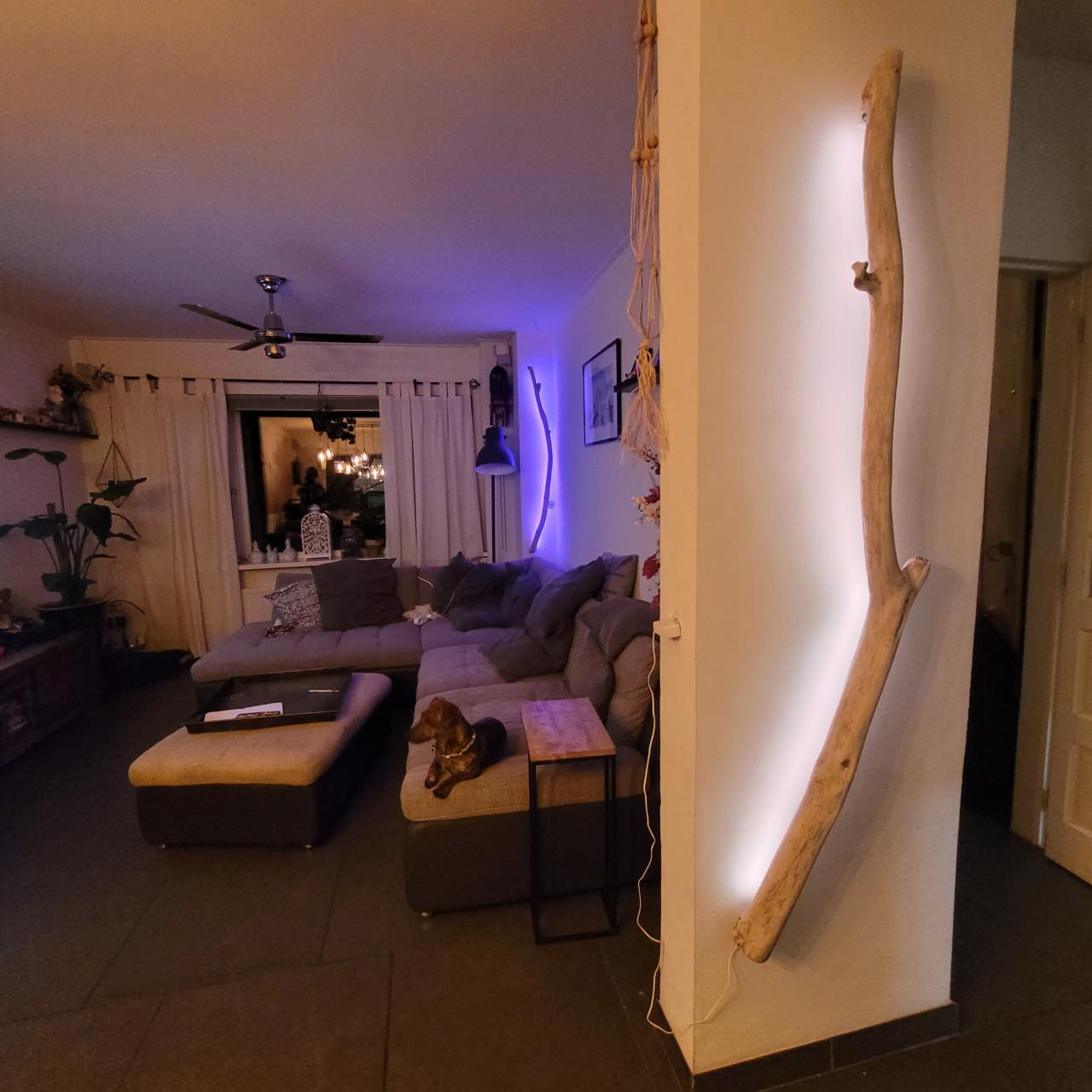 Gave wood lamp - indirect led licht