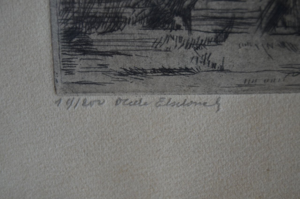 Ets genummerd 19/200 Henri Geertsen, een Belg