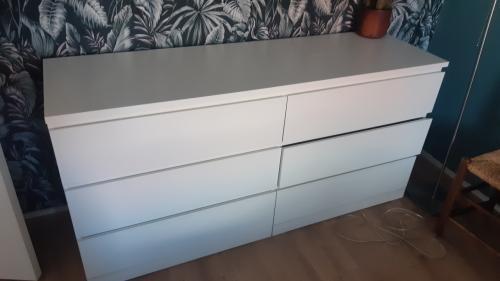 Commode kast wit met lades