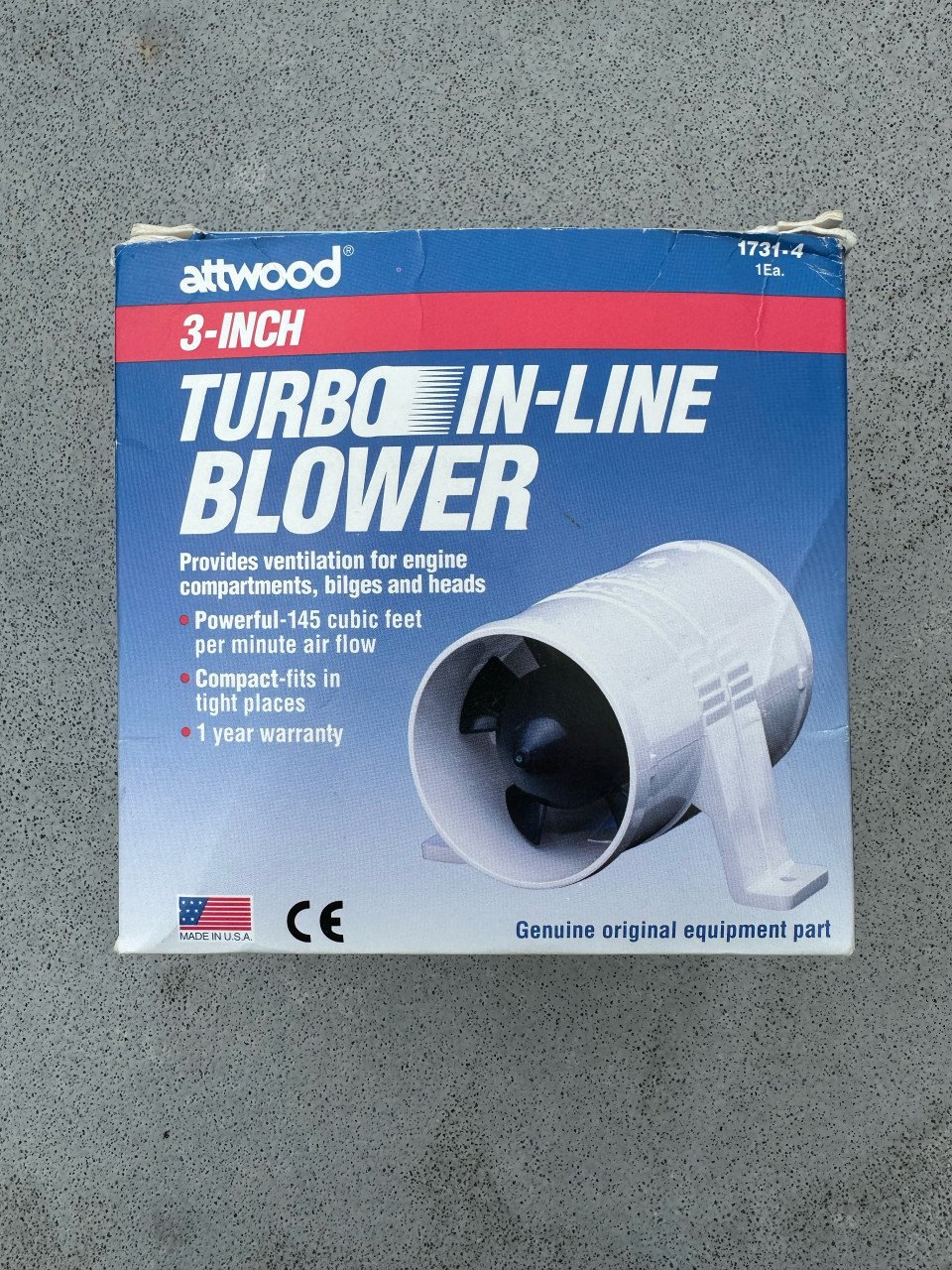 Motorruimte ventilator