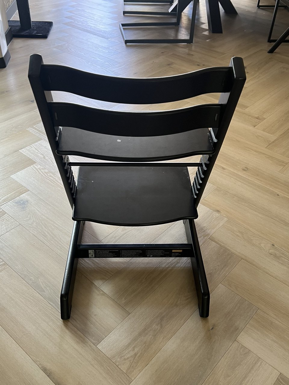 Zwarte Stokke trip trap stoel