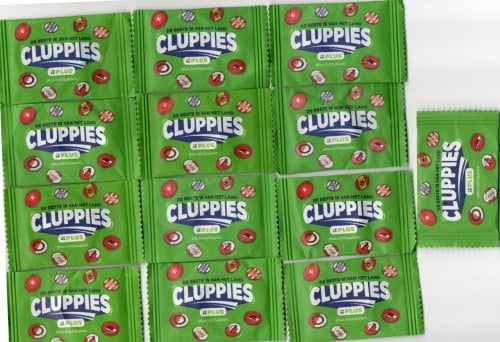 13 stuks ongeopende  Cluppies van de PLUS voor  € 3,50