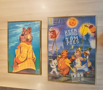 Tom poes posters in lijst 2 maal