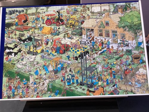 Jan van Haasteren puzzel boerderij bezoek 1500 stukjes