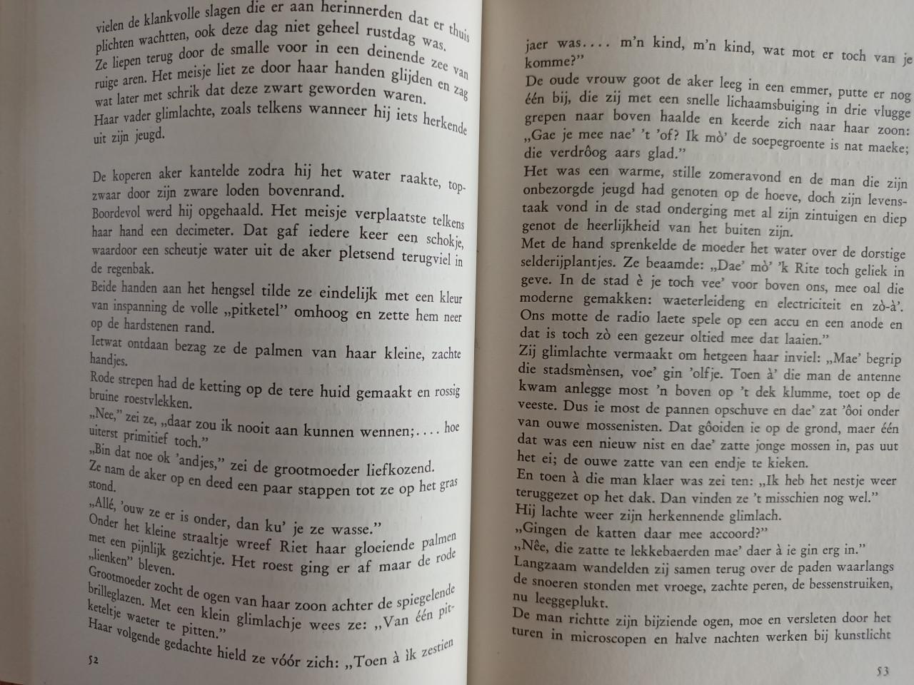 Zon en vlagen, deels Zeeuws dialect