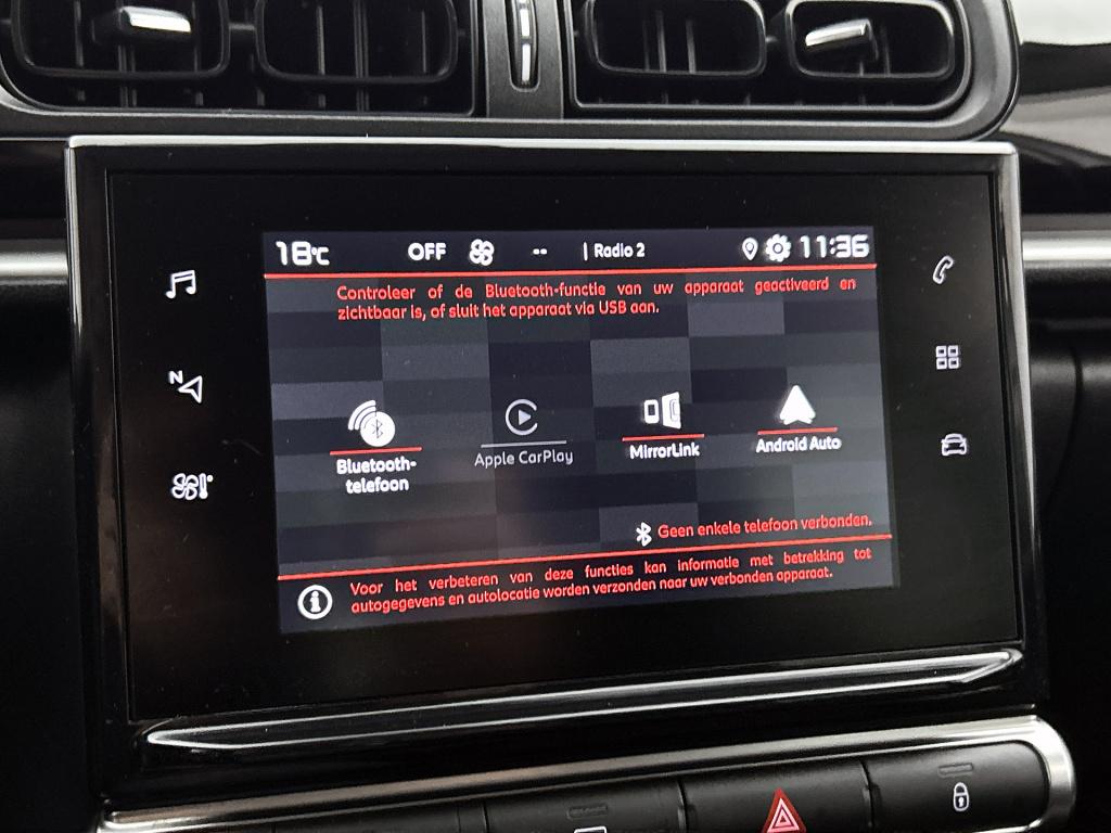 Citroen C3 82 pk shine | rijklaar | trekhaak | stoelverwarming | apple carp
