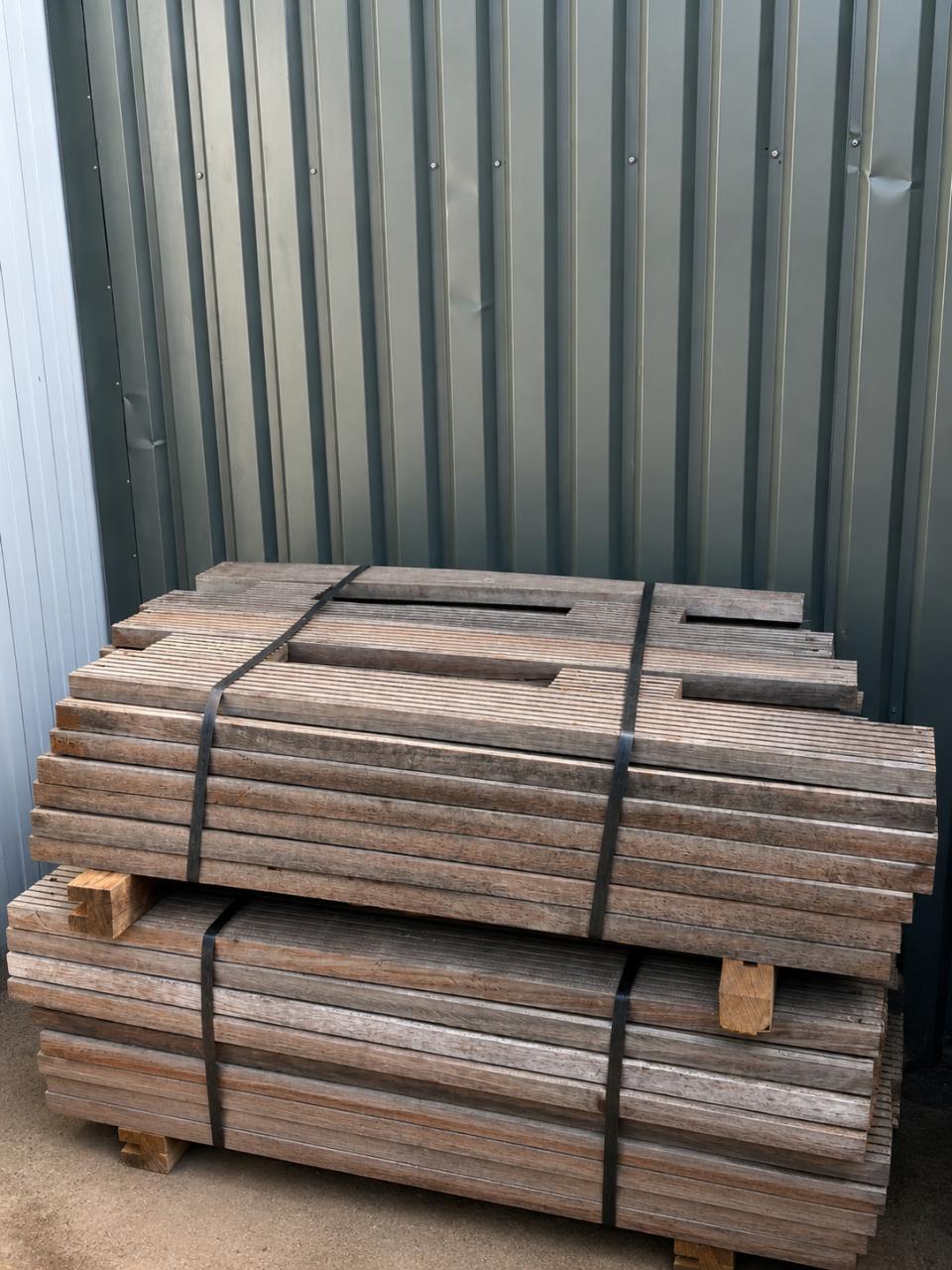 Gebruikte Hardhouten Vlonderplanken | 1380 mm
