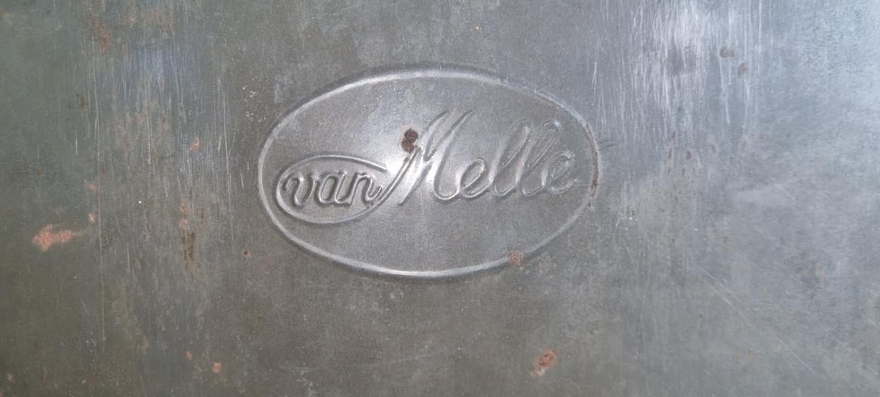 Kerstblik oud van Melle met winterafbeelding