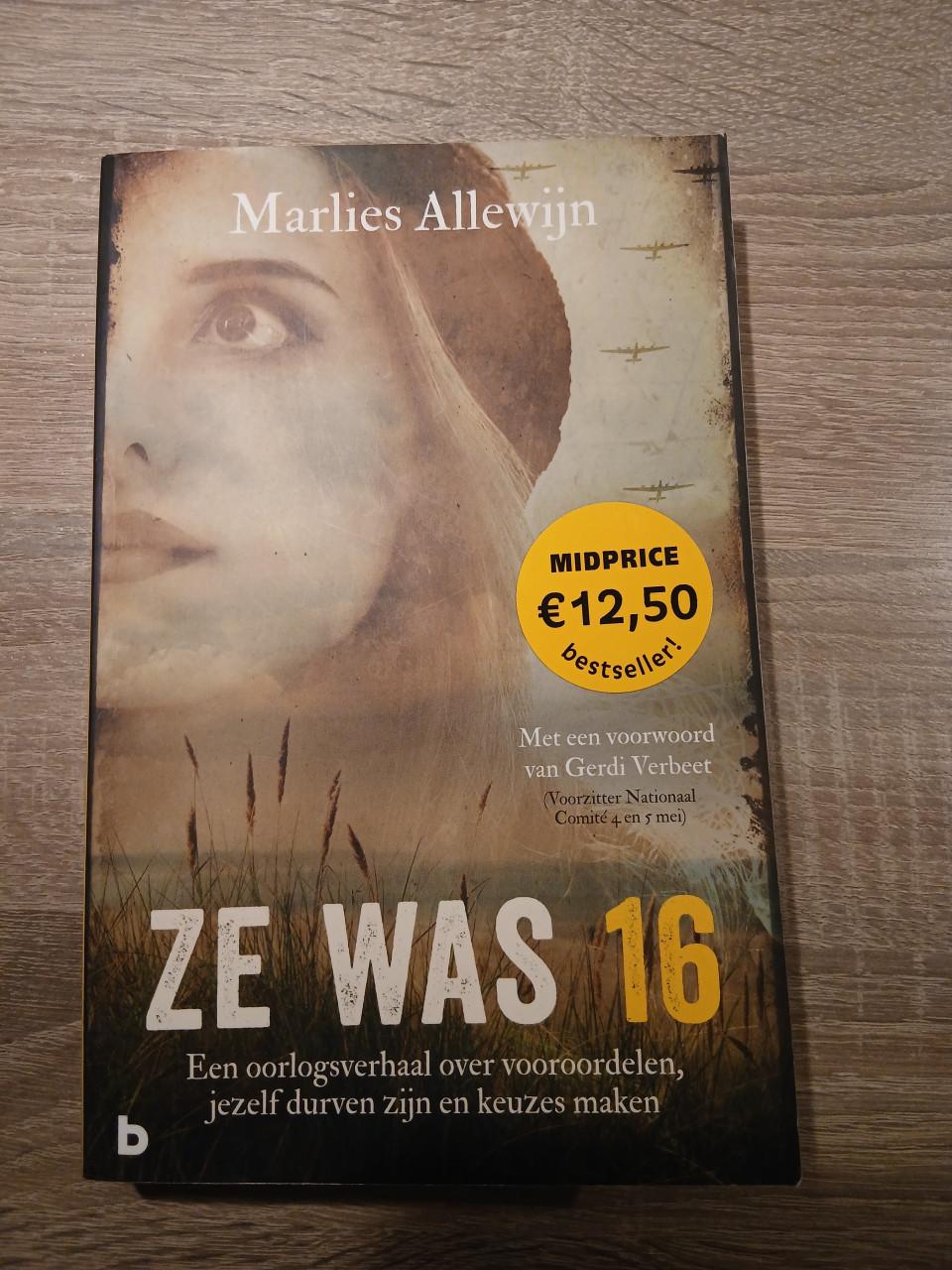 Boek: ze was 16, Marlies Allewijn (in Zeeland)