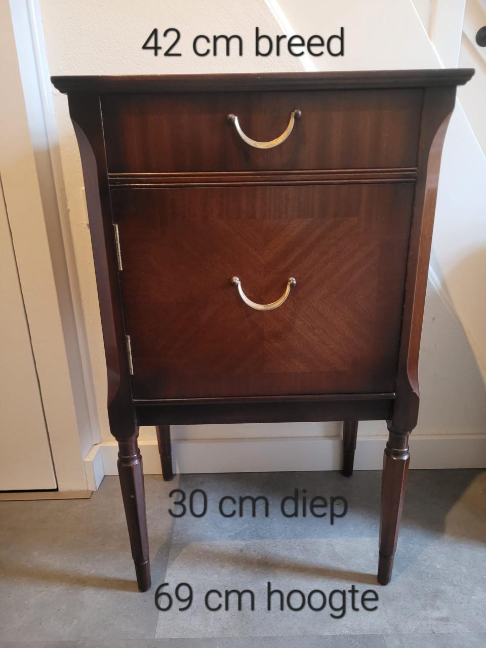 Mooi nachtkastje/halkastje.
