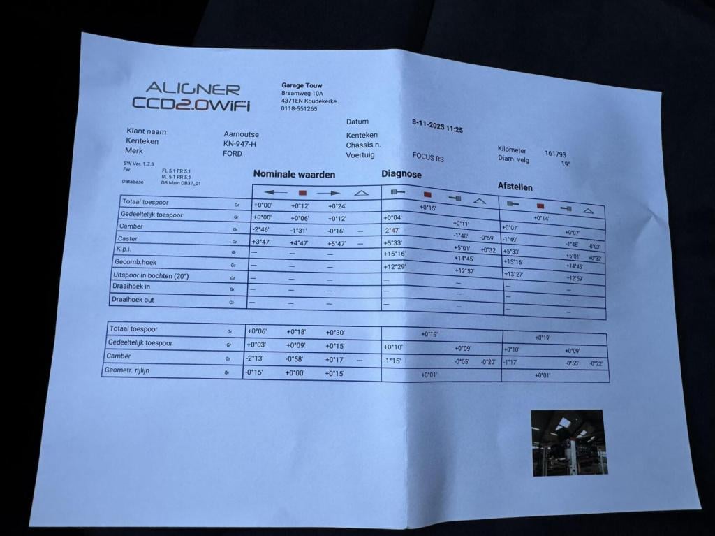 Ford Focus 2.3 rs orig nl schaalstoelen "clubsport"