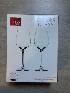 Gratis afhalen - nieuw in doos 2 rode wijnglazen