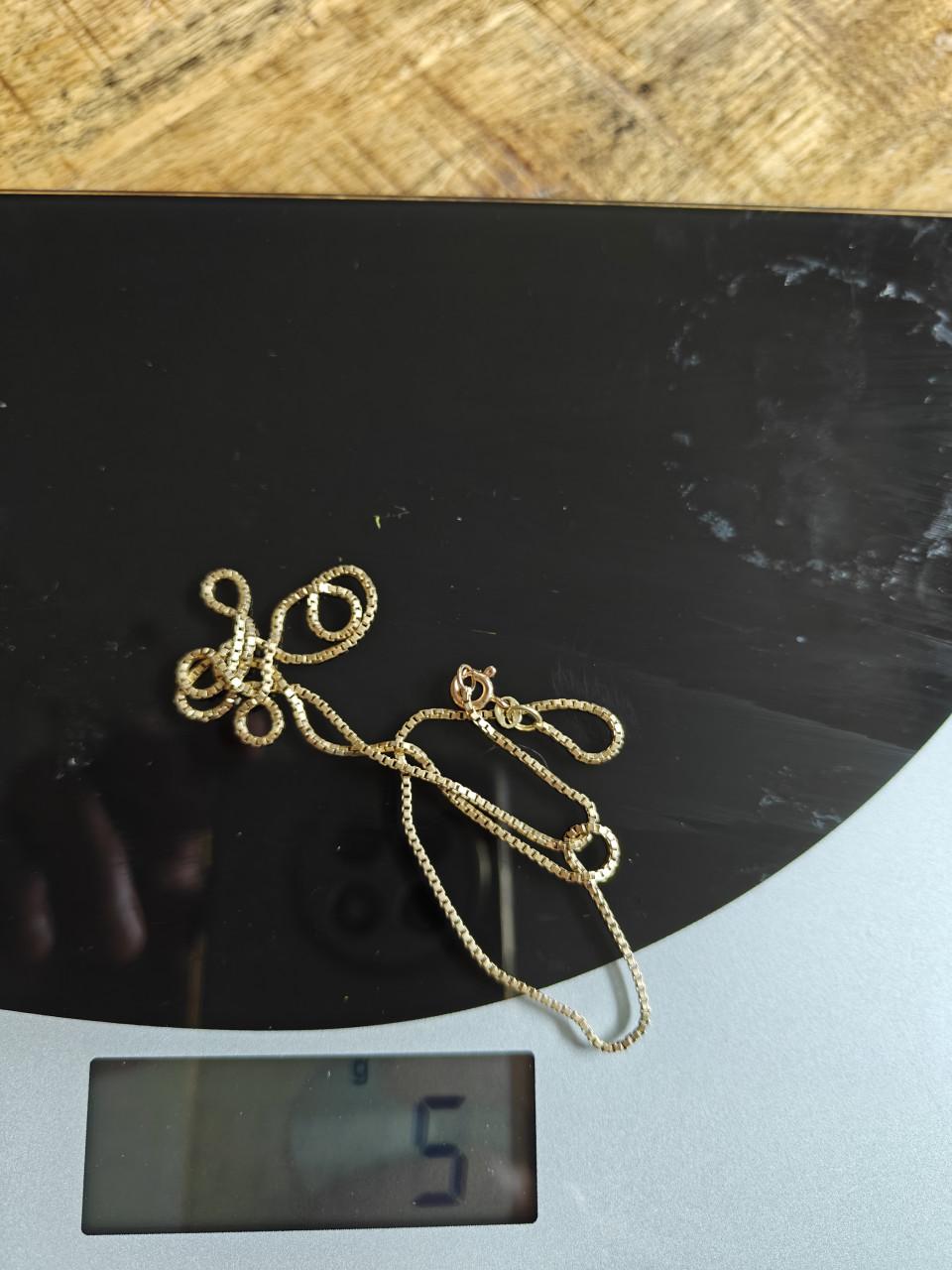 14 karaats gouden halsketting 50 cm