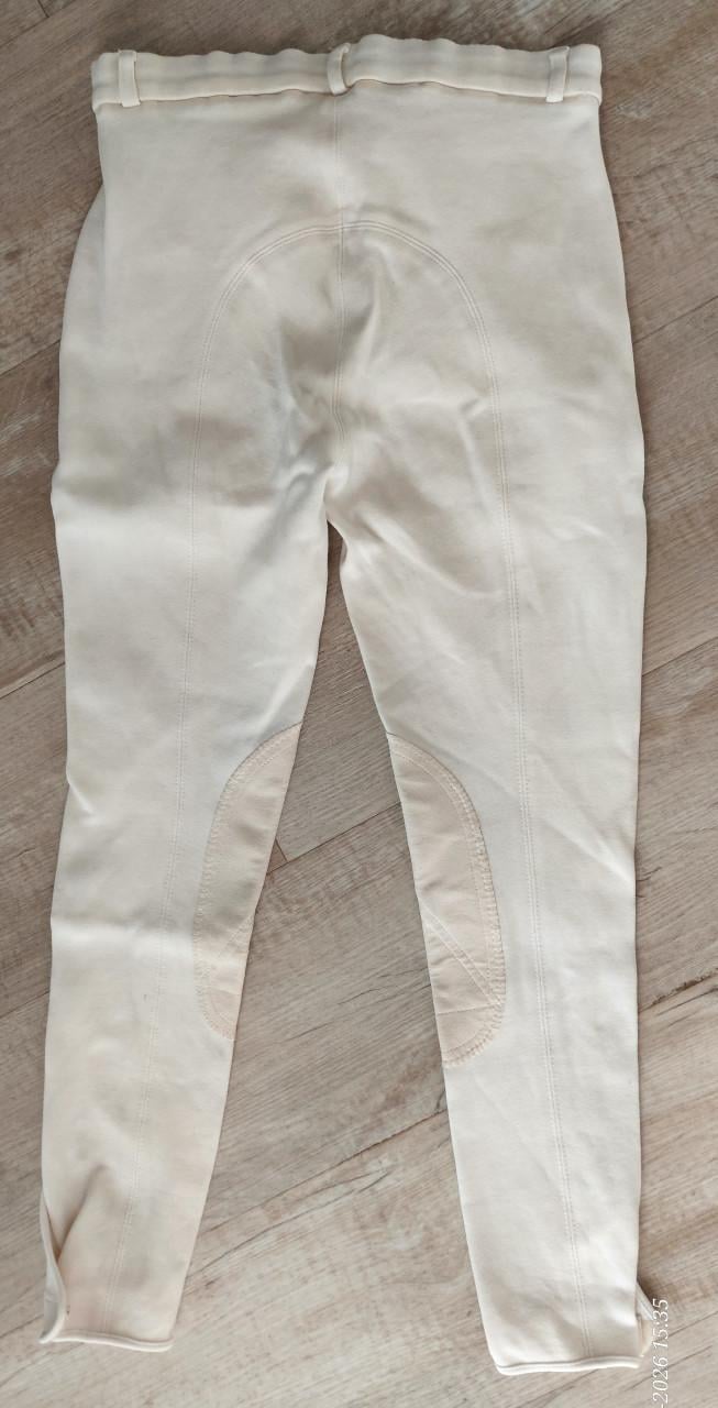 Witte (off white) paardrijbroek maat 164