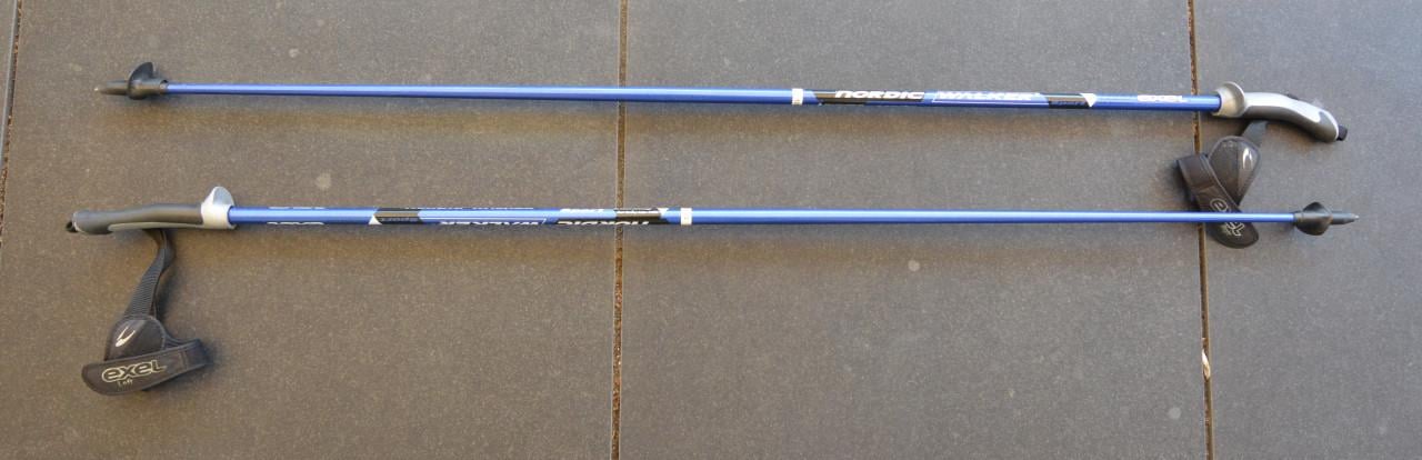 Nordic Walker stokken, Exel Sport, 125cm, Carbon