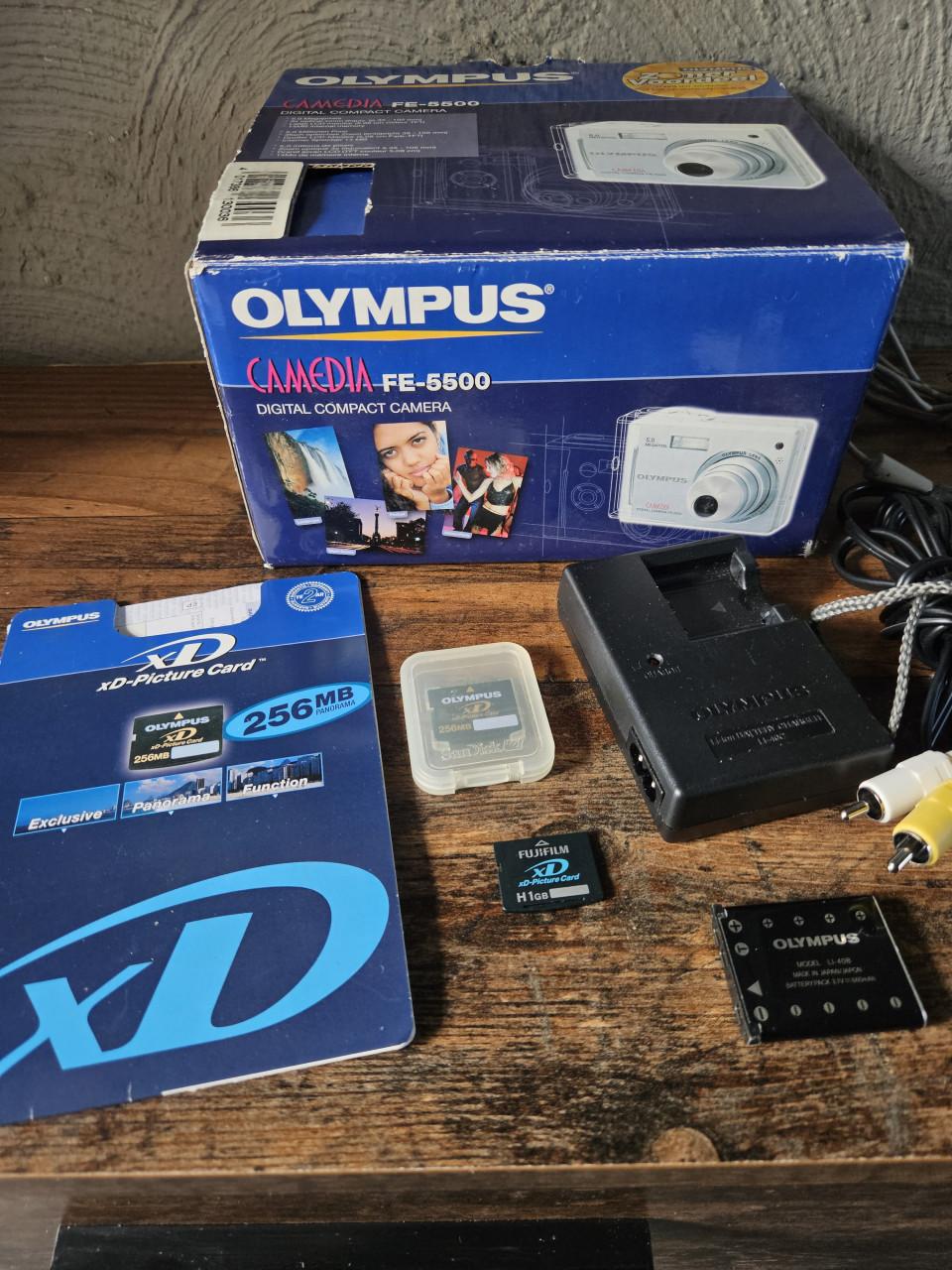 Vintage olympus Camedia FE-5500 Digitale Compactcamera 5.0MP