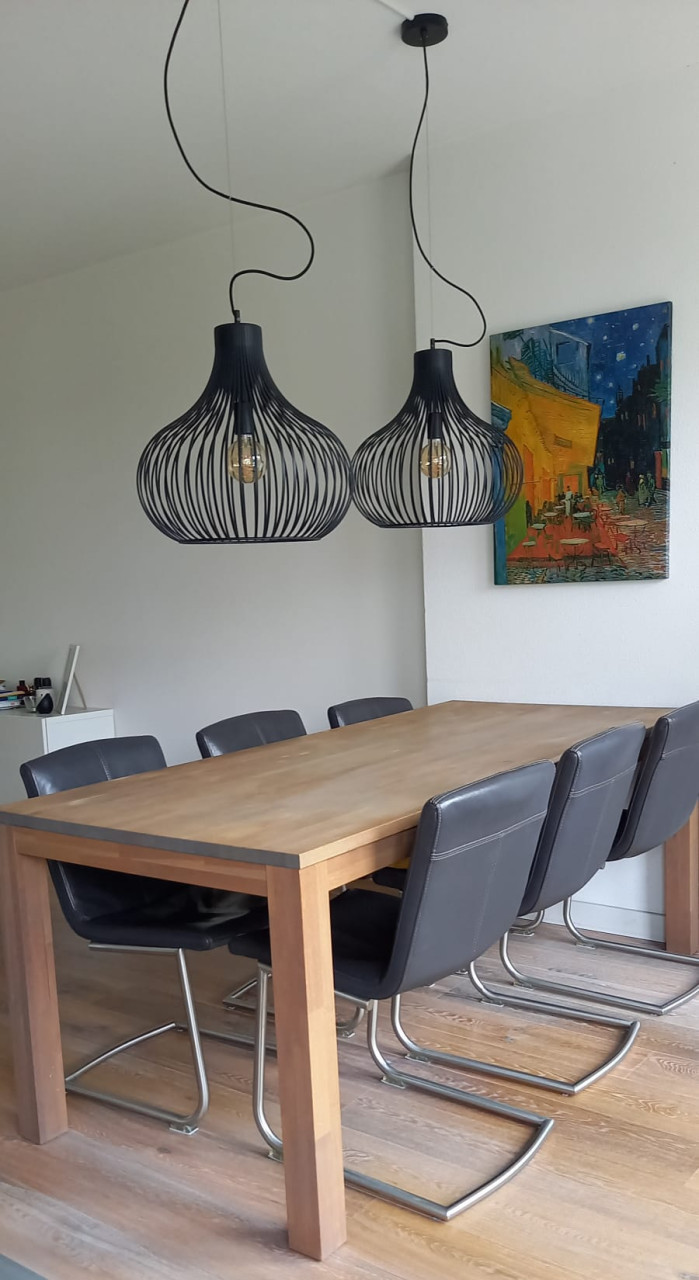 Eiken eettafel 90*200 cm