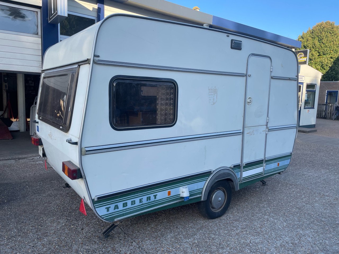 Oude caravan